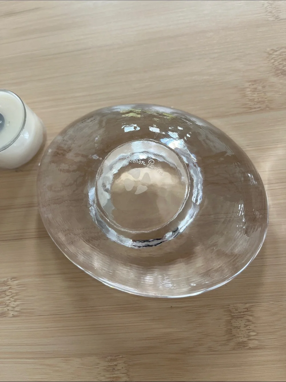 Simon Pearce set of 2 votive holders